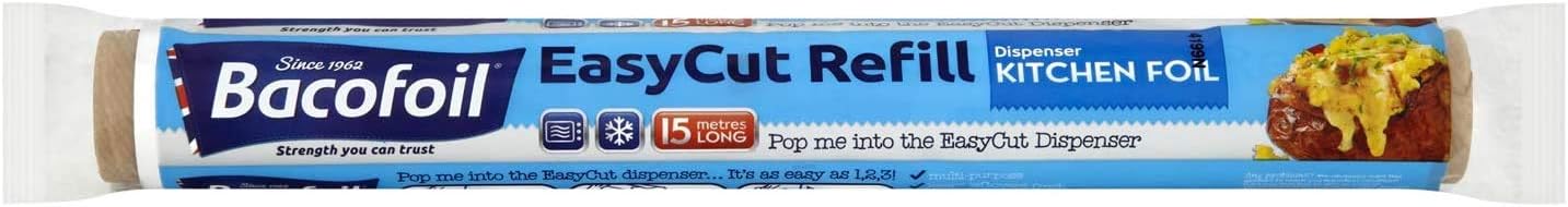 3 x Easy Cut Refill Kitchen Foil 300mm, 15m