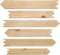 Handmade Set of 6 Rugged Wooden Directional Arrow Signs for Weddings, Birthdays, Outdoor Events & St. Patrick's Day