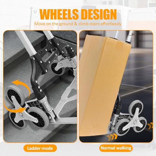 Diable pour escaliers pliable et chariot multifonction mobile