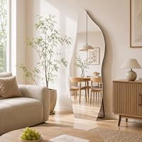 Muzilife Ganzkörperspiegel Asymmetrischer Standspiegel 160x60cm – Ansicht 5