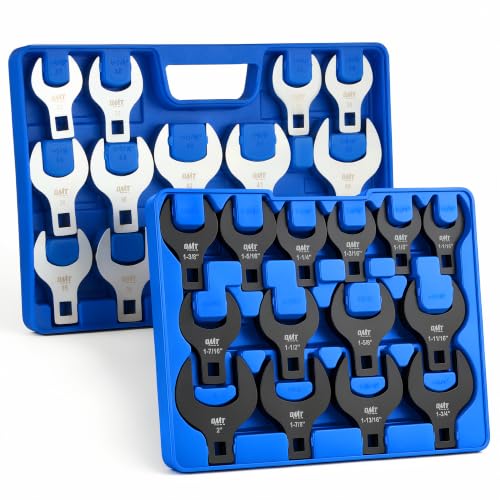 OMT 28pc Jumbo Crowfoot Wrench Set SAE & Metric 1/2 Drive