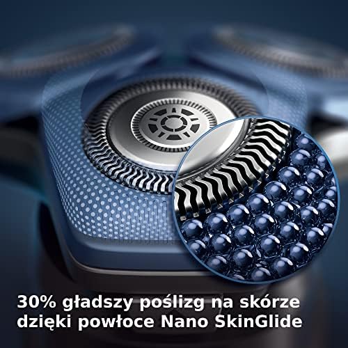 Golarka elektryczna Philips Series 7000 do golenia na mokro i na sucho z technologią SkinIQ, zintegrowanym trymerem, podkładką ładującą, etui podróżnym, wkładem Quick Clean (Model S7886/55)