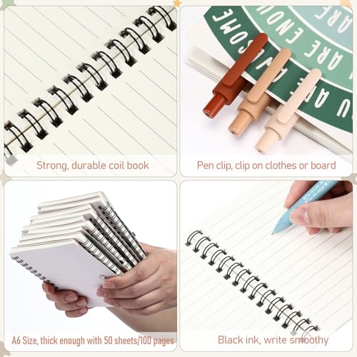 thenshop 40 pcs bulk mental health awareness items self care gifts positive affirmation journals amp pens inspirational spiral notebooks for boss employee staff coworker student teacher rainbow