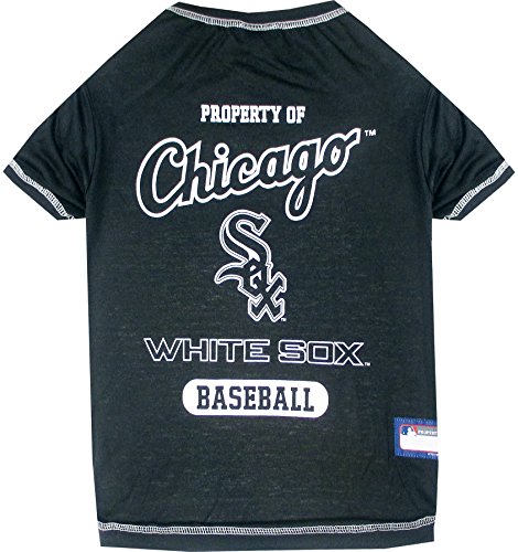 Pets First MLB Chicago White Sox Dog Tee Shirt, Medium