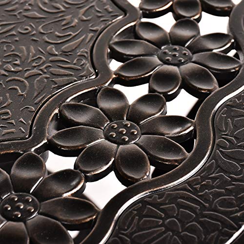 Grepatio 7 Piece Patio Dining Set Outdoor Dining Table Set Cast Aluminum Furniture Set With 6 Dining Armchairs And Dining Table, 6 Cushions Included For Backyard Garden Deck Poolside #TOP5