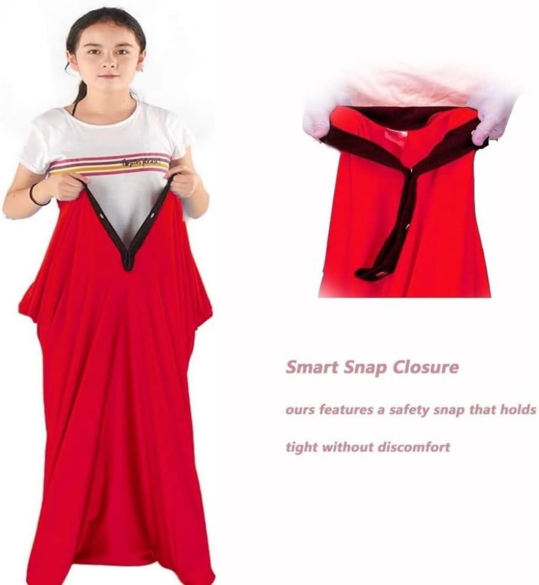 Sensory Sox Body Socks for Adults Sensory Sack Large 56''HX28''W, Good for Height:55"-63"(Red,X-Large/XL)