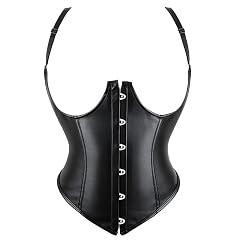 NSUQOA JSEIAJB Women Lace Up Satin Underbust Waist Cincher Vest with Adjustable Straps Corset Underbust Shaper M Code