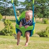 TP Toys Quadpod 4-in-1 Growable Swing Seat Green, Outdoor Playground Baby Swing Seat with Adjustable Ropes and Safety Strap, Toddler Swing for Gardens and Playgrounds, Kids 6 months - 8 years One Size - 8