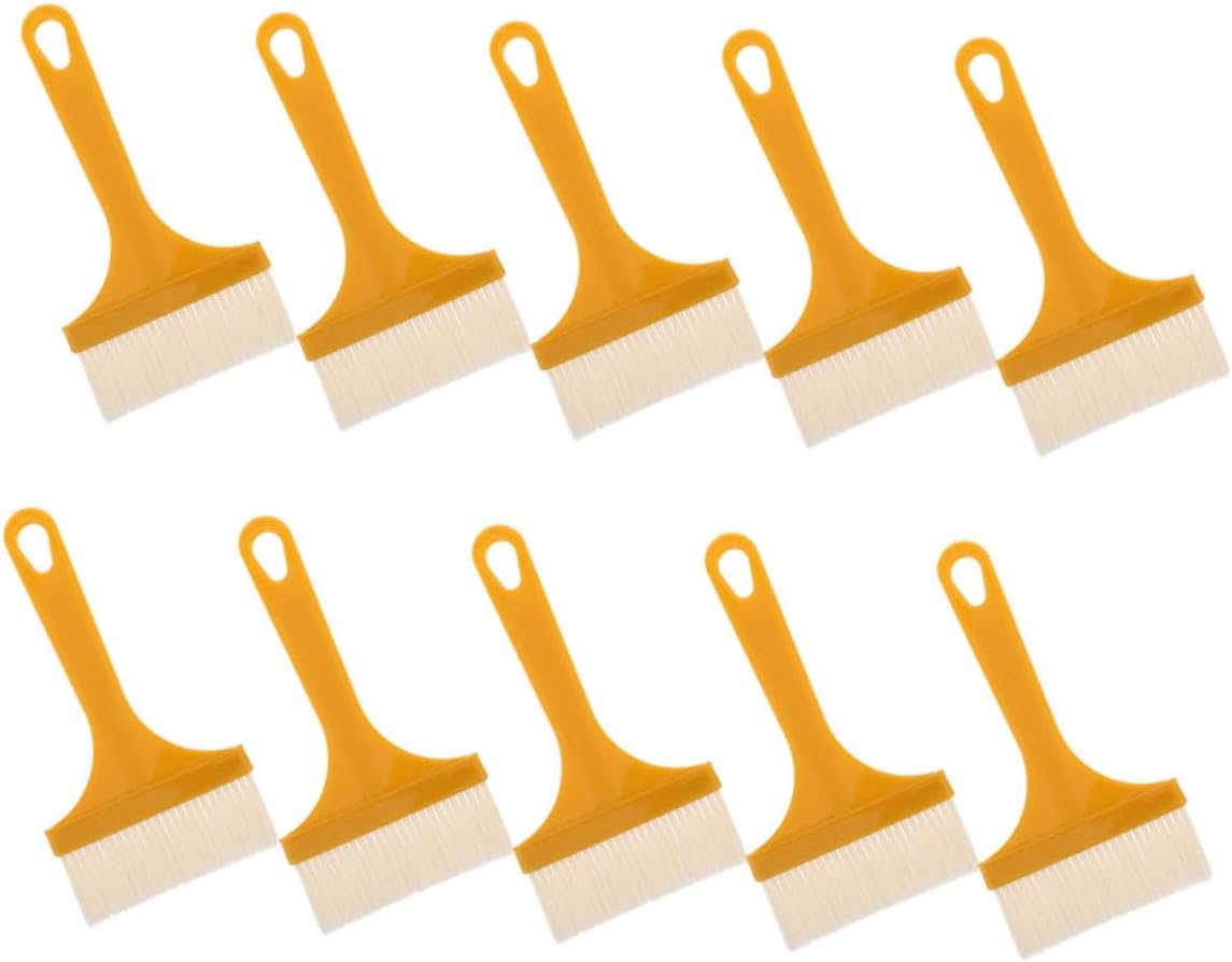 Set of 10 Kitchen Basting Brushes Multi-use Cooking Baking Pastry Brushes Plastic Heat Resistant Non-slip Grip