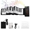 88 Keys Roll Up Piano with Pedal Upgraded Numeric Portable Piano Sticker Keyboard for Kids Beginner