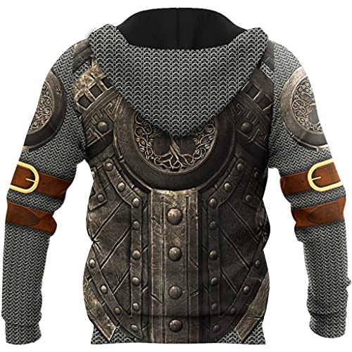 Hoodie Viking Armor 3D avec Impression Ultra Résistante et Capuche Confort S - 2