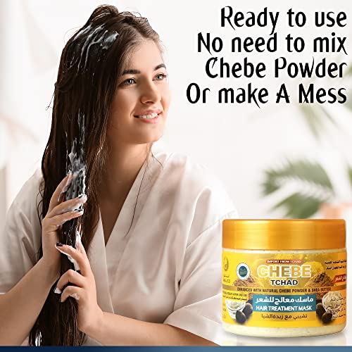 Amalico Shea Butter With Chebe Powder For Hair Growth Hair Treatment Mask For Hair Growth - (12.7 Ounce) 100% Natural African Chebe Butter For Hair Growth With Shea Butter #TOP3
