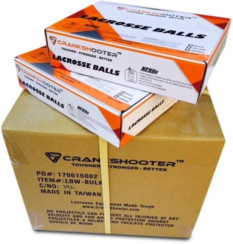 CrankShooter Lacrosse Game Balls (Yellow, 120 Balls) SEI/NOCSAE/NFHS/NCAA