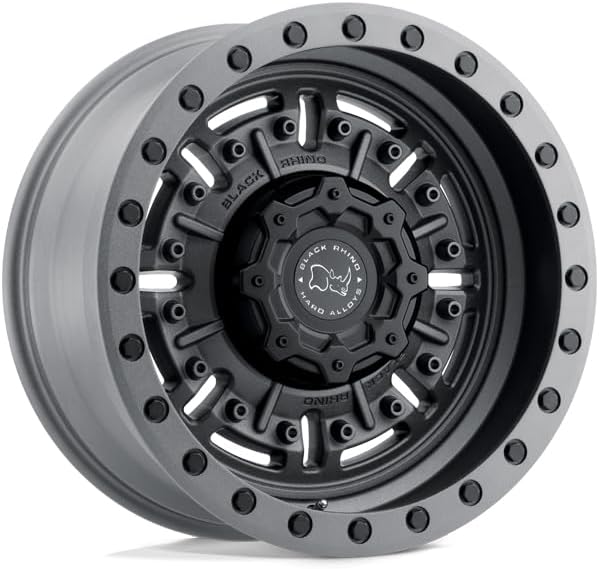 Black Rhino Abrams 17x8.5 6x5.5" +0mm Gunmetal Wheel Rim 17" Inch