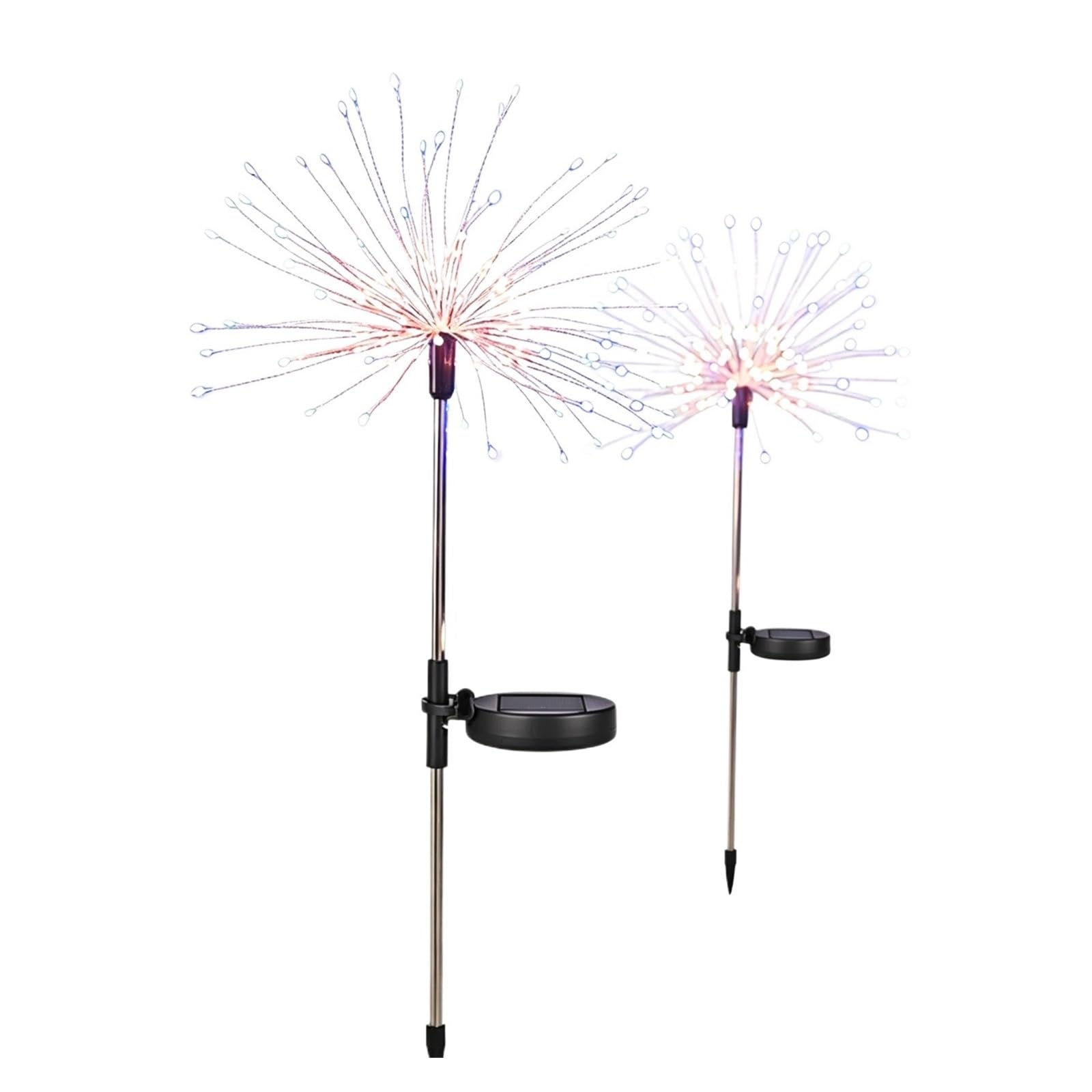 Solar Feuerwerkslichter außen für Garten Patio Wanddeko | LED-Kupferdrahtlichter, 8 Blinkmodi, 95 cm, für Feiertags- und Hochzeitsdeko(Colorful,90LED 8MODES)