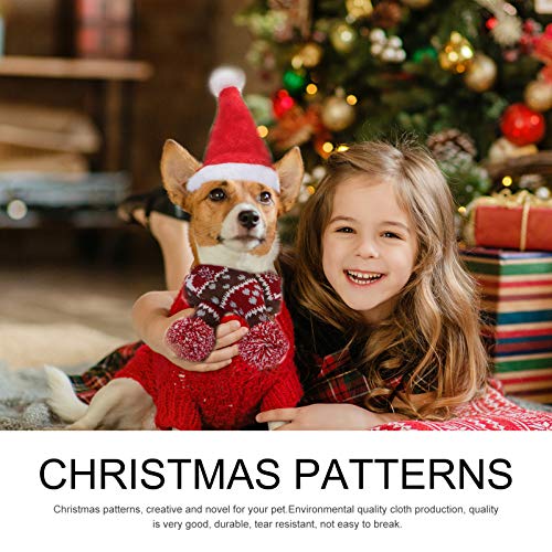 POPETPOP 2Pcs Cachorro de EstimaÃ§Ã£o Fantasia de Natal Boneco de Neve Natal Conjunto de ChapÃ©u de