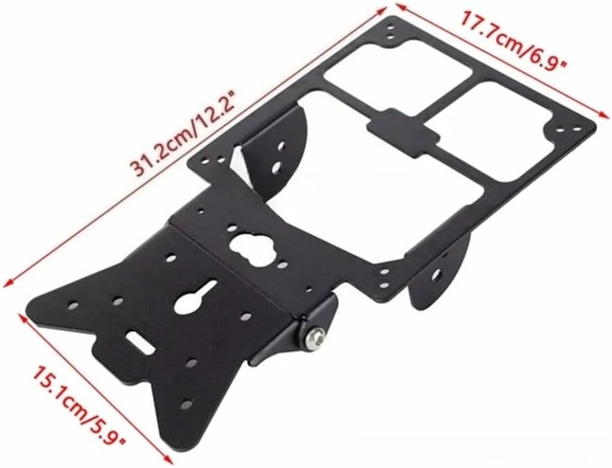 Motorcycle License Plate Bracket Fits for Universal License Plate Holder Side Signal Light Frame Eliminator Motorcycle Number Bracket Kit
