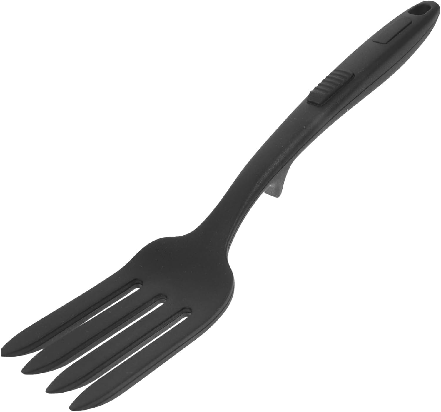 Silicone Cooking Fork for Pasta and Food, Black Kitchen Tool