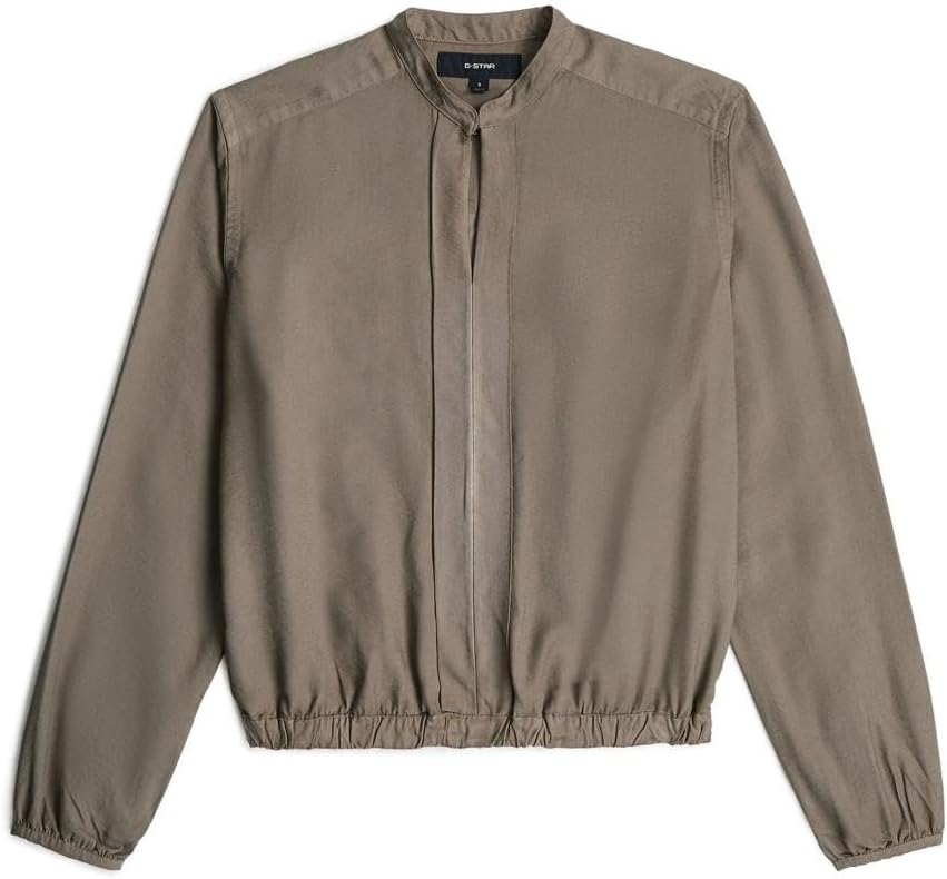 G-Star Women's Stand-Up Collar Shirt LS Wmn Shirt, Brown (Turf Gd D29093-e393-c982), XX-Large