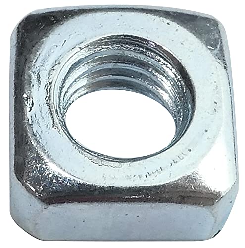 AERZETIX - C49552 - Satz von 100 Vierkantmuttern M6 abgeschrägt 10.0x5.0mm gewinde metrisch aus kohlenstoffstahl - für industrielle maschinen elektrogeräte