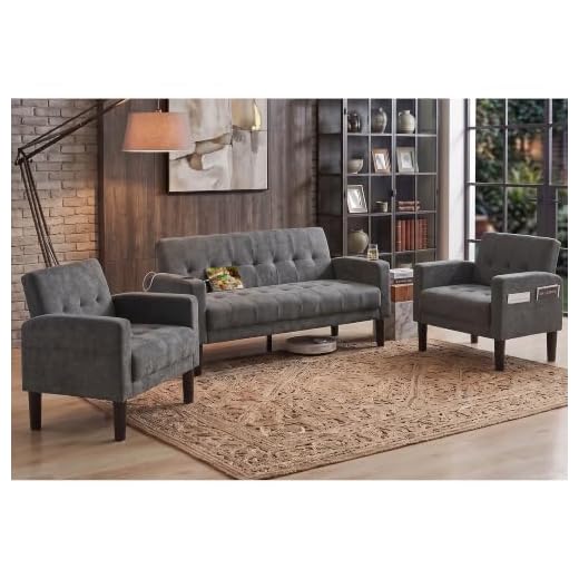 Mid Century Modern 3-Piece Sofa Set