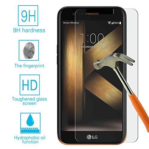 [2 Pack]Tonvizern For Lg K20 Plus/Lg K10 2017 / Lg V5 / Lg K20 V Tempered Glass Screen Protector, Anti-Scratch Ultra Clear 9H Premium 0.26Mm Hd Screen Protector Film For Lg K20 Plus #TOP2