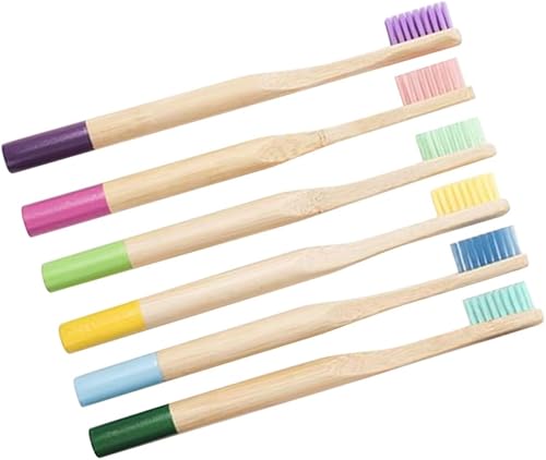 Miniatura 7 de Healifty Cepillo de dientes para adultos, 18 piezas, cepillo de dientes de madera, cepillo de dientes de bambú, cepillo de dientes de bambú, cepillo