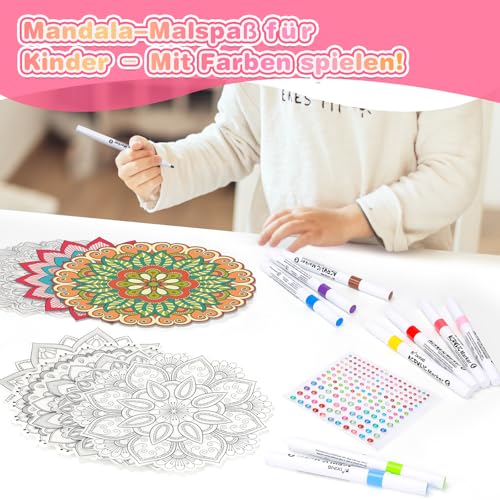 DIY Fensterkunst Bastelset Geschenk Mädchen 6 7 8 9 Jahre - Kreative Sonnenfänger Basteln Spielzeug ab 5-10 | Geburtstags Geschenke für Jungen & Mädchen 6-12 Jahre | Malspaß & Bastelspaß mit Wohndek