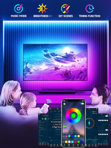 Tyute Led Lights For Tv, 16.4Ft Tv Led Backlight For 45-75 Inch thumb #3