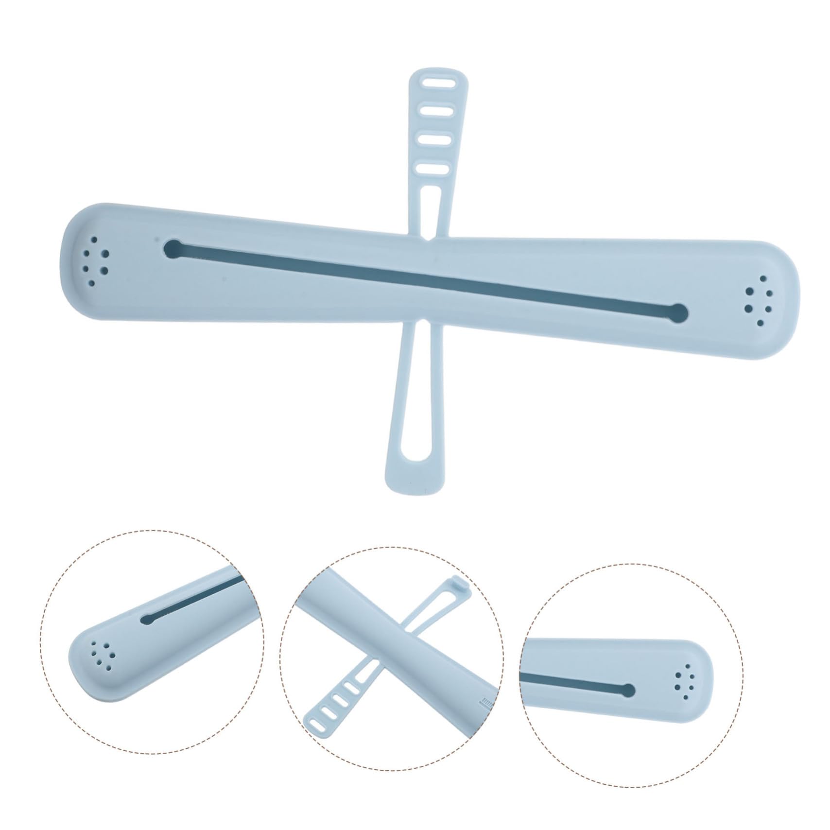 4 Piezas Silicona Estuche Protector para Cepillo de Dientes Resistente al Agua Diseño Compacto y Ahorro de Espacio para Viajes Equipaje Bolsas de Aseo Azul