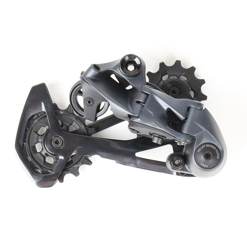 Desviadores Kit de Grupo de Bicicleta MTB de 12 velocidades 1X12, gatillo de Palanca de Cambios, desviador Trasero Derecho, Pieza de Bicicleta Negra Desviador Trasero (Color : Aluminum Cage)
