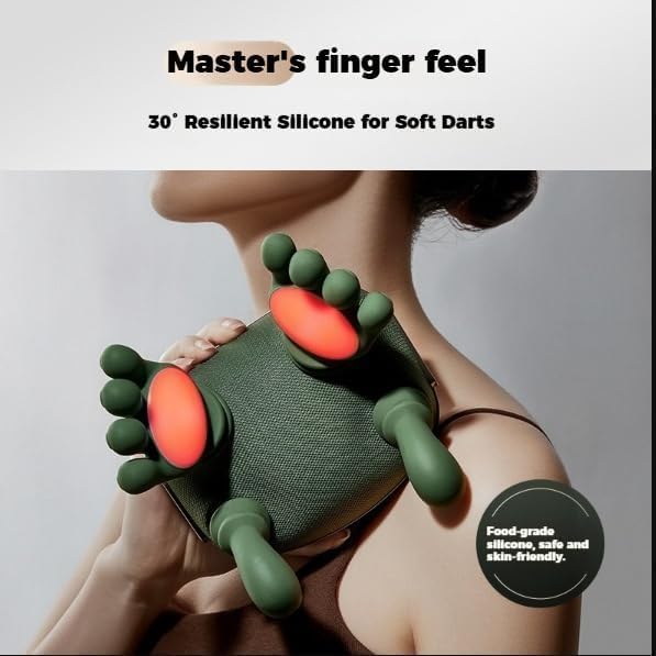 Miniatura 4 de Masajeador de cuello con manos y dedos, masajeador de calor de tacto real, terapia térmica avanzada en casa, amasado eléctrico 4D, calefacción de