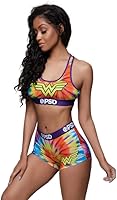 Vista 2 de PSD Women's DC Comics Sports Bra - Racerback Sports Bras for Women with Breathable Microfiber Fabric