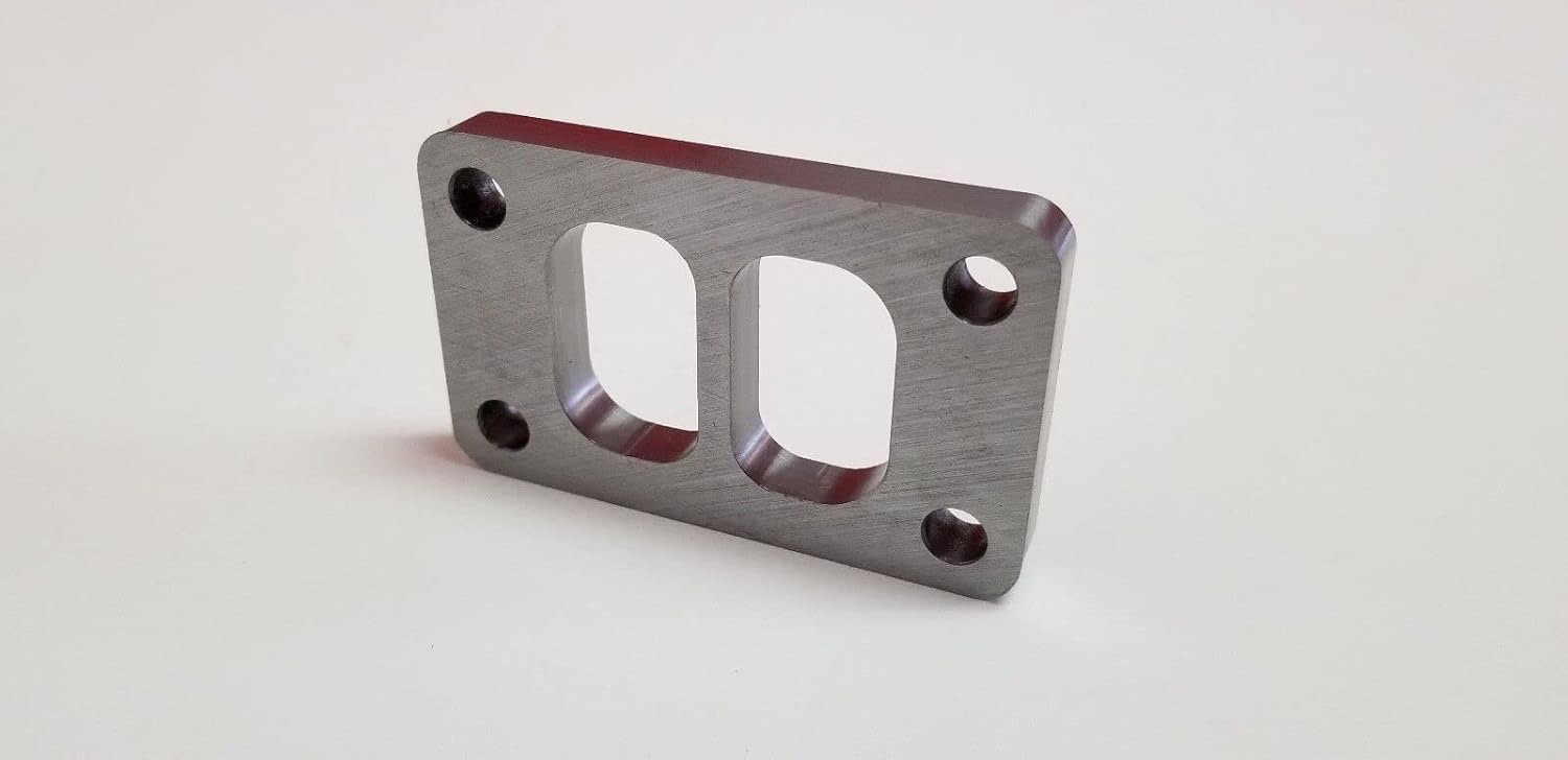 T3 Divided Inlet Drilled Turbo Flange Divorce Twin Scroll HX30 HX35 HX40 1/2 USA