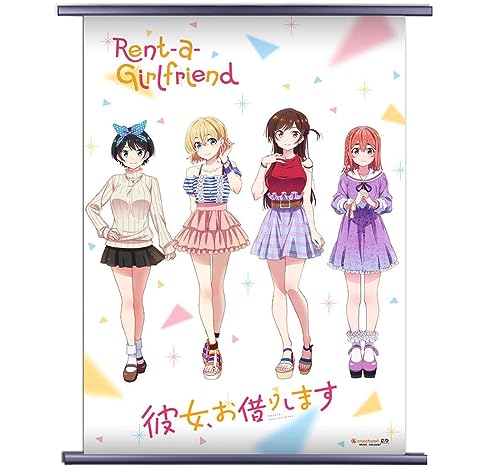 Rent a Girlfriend Choose a Girlfriend Wall Scroll Poster Officially Licensed