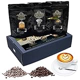 ✅ QUALITÄT - Durch Langzeitröstung im Trommelröster durch unsere Röstmeister wird eine schonende Röstung geschaffen, die trotzdem voll Geschmack steckt. Unsere Kaffees werden frisch in kleinen Chargen geröstet und auf Bestellung auch frisch gemahlen.
