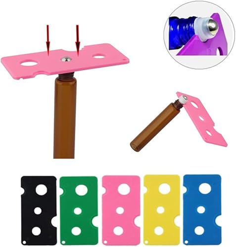 Miniatura 5 de AKOAK 2 abridores de botellas de aceite esencial, rodillo de aceite esencial, abrebotellas de plástico universal versátil para bolsas y bolsillos de