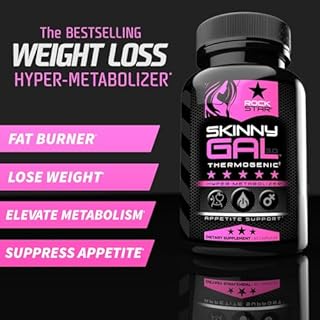 Weight Loss Pills for Women – Rockstar Skinny Gal Thermogenic Fat Burner, Fast-Acting Appetite Suppressant & Metabolism Booster, Max Strength, Keto Friendly