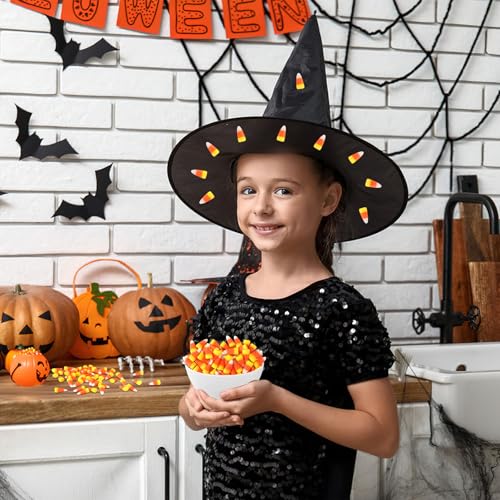 Image of JUNEBRUSHS 50 Pcs Fake Candy Corn Resin Halloween Table Decorations