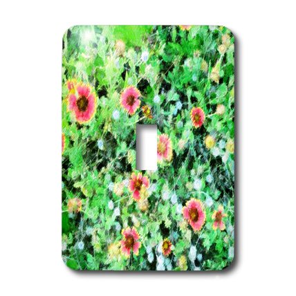 Interrupteur à bascule simple floral pour masquer les murs ternes - 3