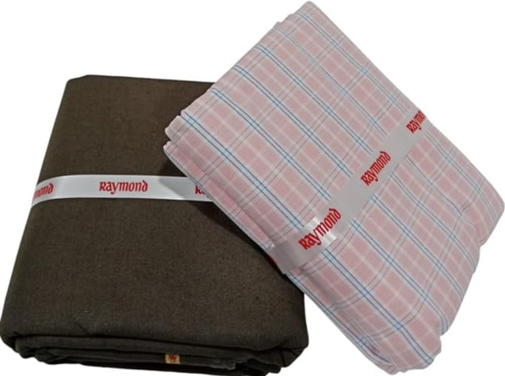 Men's Pure Cotton Shirt and Cotton Trouser Unstitched Fabric Set (Multicolour_Free Size) 301-image-44
