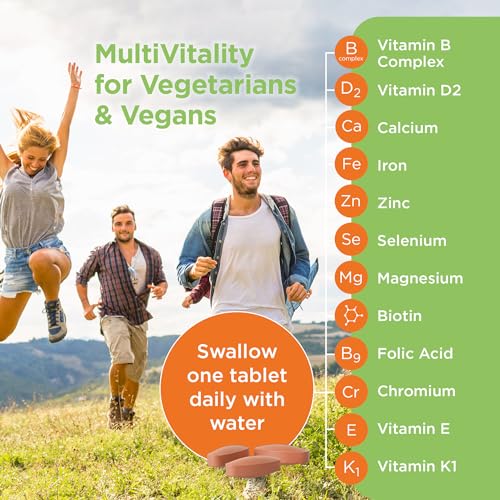 Healthspan Multivitamin for Vegetarians & Vegans, 120 Tablets | Winner Vegan Choice Awards | Promotes Immune Health & Energy Levels | Supports Bones, Teeth & Muscles | with Calcium, Iron & Zinc - Image 6