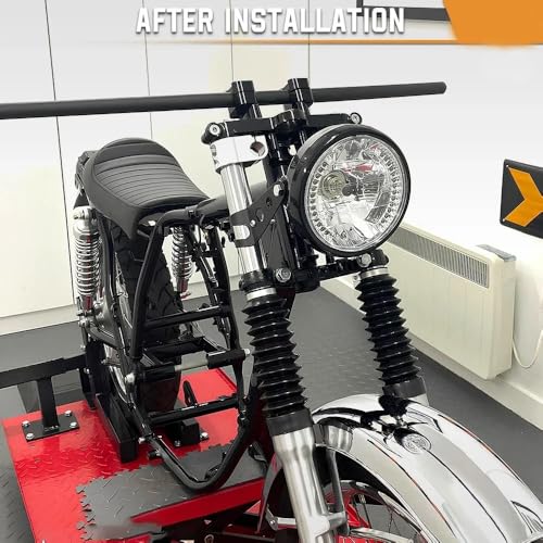 Phare de moto 7 pouces avec clignotant LED intégré et support Bracket-B - 7