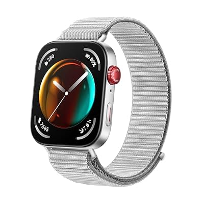 HUAWEI Orologio Fit con display AMOLED da 1,6 pollici, design ultrasottile, gestione del fitness a tutto tondo, gestione completa della salute, durata della batteria durevole, compatibile con iOS e
