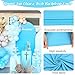 Spandex Fitted Wedding Arch Cover Set of 3 Light Blue Arch Backdrop Cover, Round Top Chiara Backdrop Stand Covers for Wedding Birthday Party Baby Shower Banquet Arch Decor (Light Blue, 4FT,5FT,6FT)
