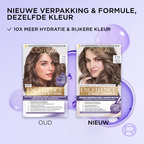 L’Oréal Paris Excellence Cool Crème – 7.11 Middenblond As - View 2