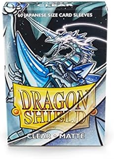 Dragon Shield Small Sleeves - Japanese Matte Clear (60 Sleeves)