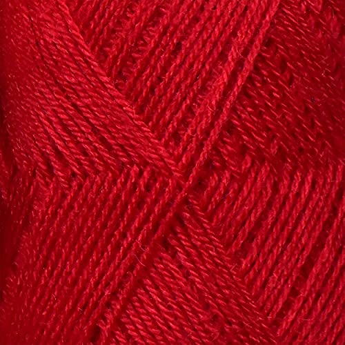 Image of M.G Chirag Red (200 gm) Wool Ball Hand Knitting Wool /Art Craft Soft Fingering Crochet Hook Yarn, Needle Knitting Yarn Thread Dyed EH