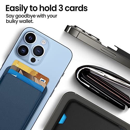 [2 Pack] Magnetic Wallet Card Holder Compatible With Apple Magsafe Wallet For Iphone 14 Pro Max/14 Pro/14/14 Plus, Mag Safe Wallet For Iphone 13 Pro Max/13 Pro/13/13 Mini/Iphone 12 Series,Midnightblue #TOP4