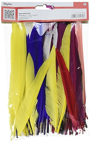 Rayher Indianerfedern 8528549, 17,5 cm für Bastelprojekte